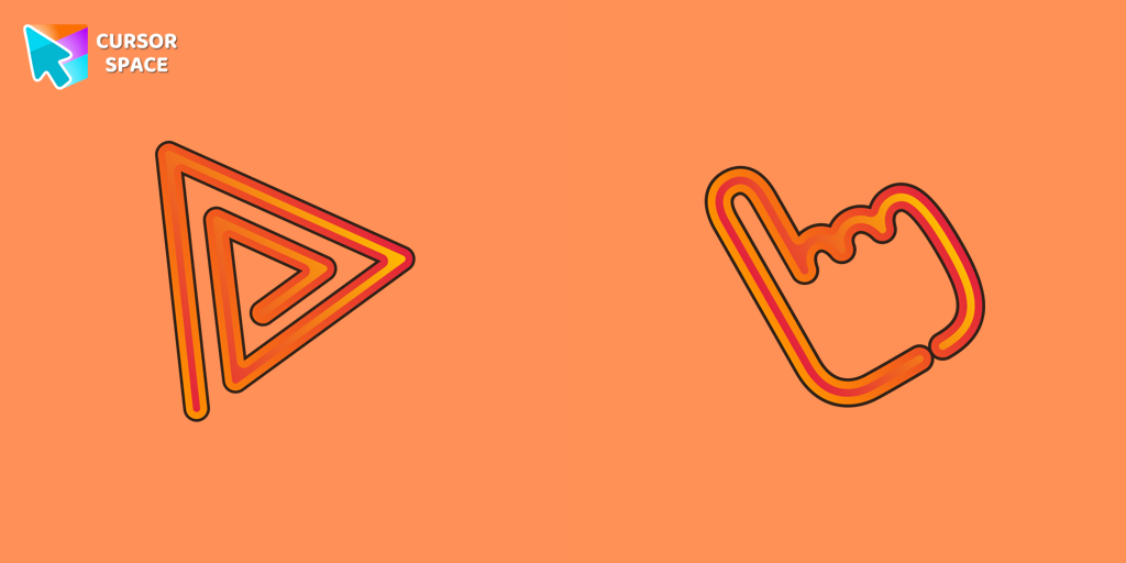 Cursor Orange Line Pack