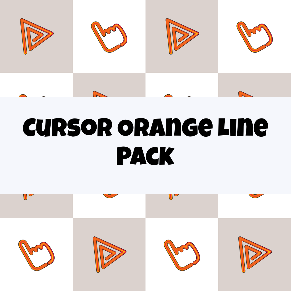 Cursor Orange Line Pack